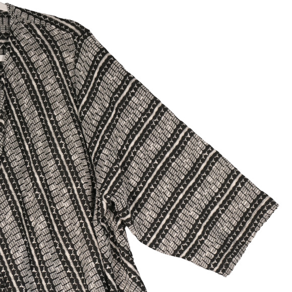 Catherines Cardigan Sweater Womens 2X Black Knit Cotton Blend 3/4 Sleeve Boho - Picture 5 of 10